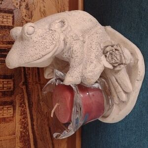 Frog Votive Candle Holder Rare Find Charleston Soap & Candle Co. Vintage